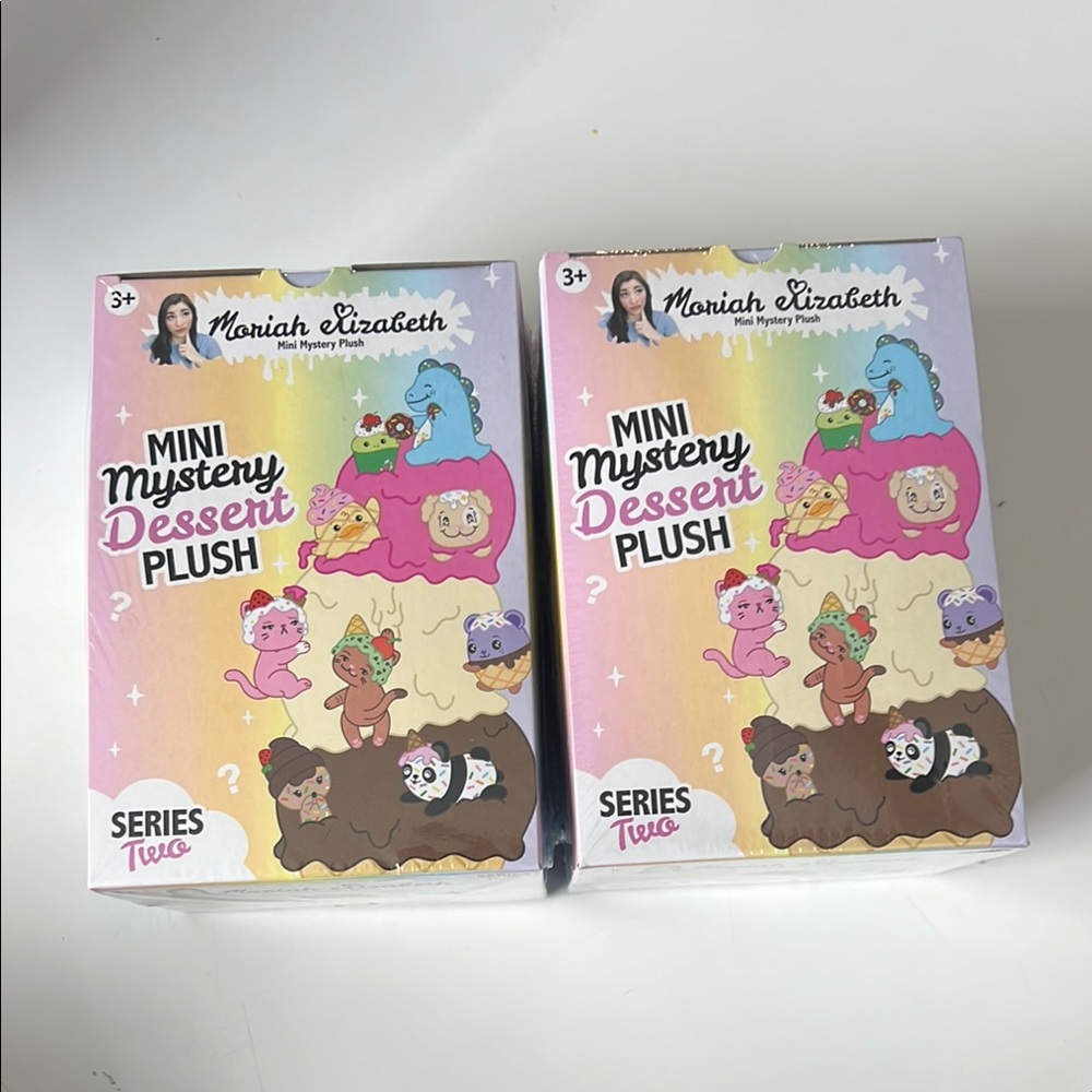 SEALED NEW 2 pack/ Moriah Elizabeth MINI Mystery Dessert PLUSH series 2